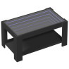 Mesa de centro con LED madera de ingeniería negro 93x53x45 cm 3