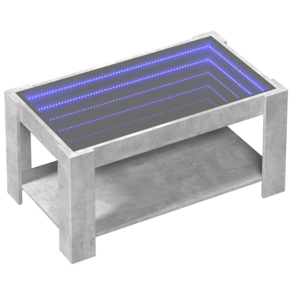 Mesa de centro c/ LEDs 93x53x45 derivados de madeira M 3