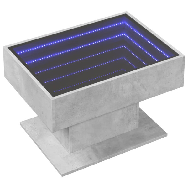 Mesa de centro c/ LEDs 70x50x45 cm derivados de madeira M 3
