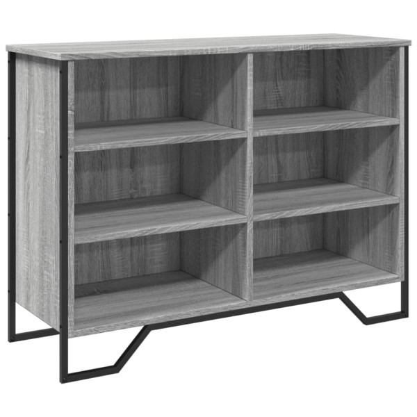 Aparador madera de ingeniería gris Sonoma 101x35.5x74.5 cm M 2