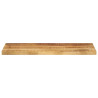 Tablero de mesa rectangular madera mango rugosa 90x40x3.8 cm 3