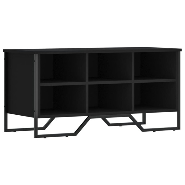 Mueble zapatero madera de ingeniería negro 90x38x45.5 cm M 2