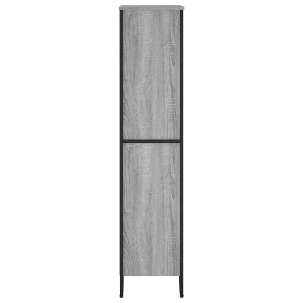 Estantería madera de ingeniería gris Sonoma 80x31x137.5 cm M 5