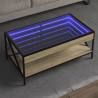 Mesa de centro con Infinity LED roble Sonoma 90x50x38 cm 1