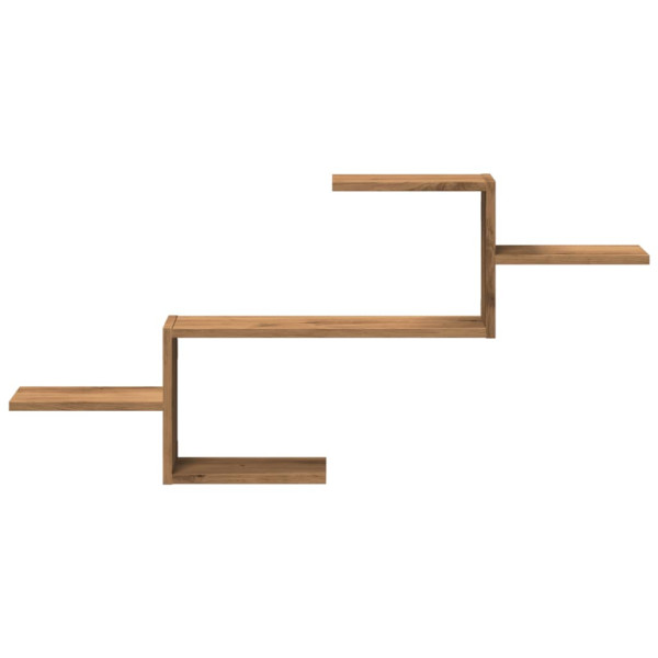 Estante de pared madera ingeniería roble artisian 104x15x49 cm M 4