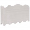 Cabide de parede 50x10x30 cm madeira branco 4