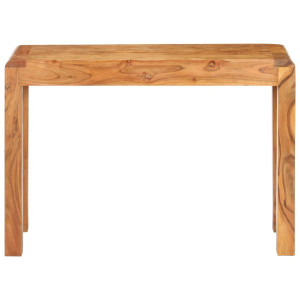 Mesa consola madera maciza de acacia acabado miel 110x40x76 cm H