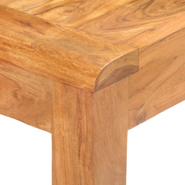 Mesa consola madera maciza de acacia acabado miel 110x40x76 cm M 5