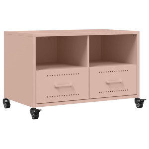 Mueble para TV acero laminado en frío rosa 68x39x43.5 cm H