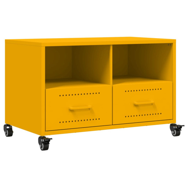 Móvel de TV 68x39x43.5 cm aço amarelo mostarda M 2