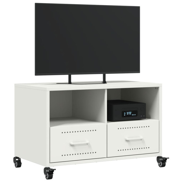 Mueble para TV acero laminado en frío blanco 68x39x43.5 cm M 4