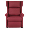 Sillón de masaje de tela rojo tinto 2