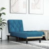 Chaise longue veludo azul 1