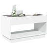Mesa de centro luzes LED Infinity 90x50x50 cm branco 4