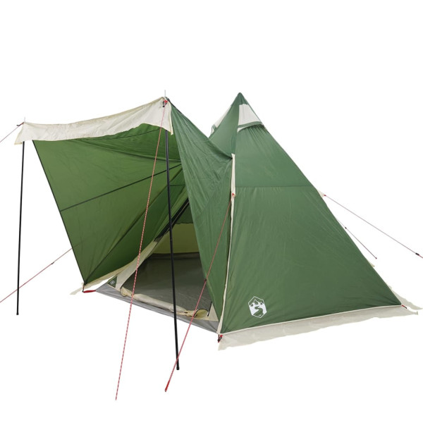 Tienda de campaña familiar tipi 6 personas impermeable verde M 3
