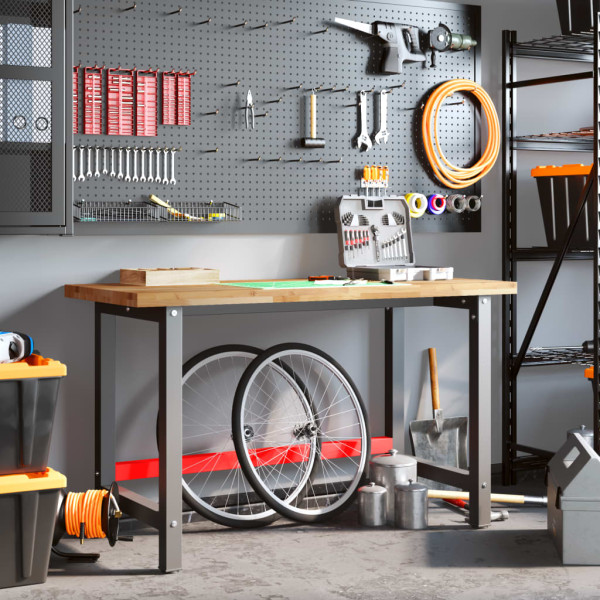 Banco de madeira sólida acacia retangular 140x60x83 cm M 3