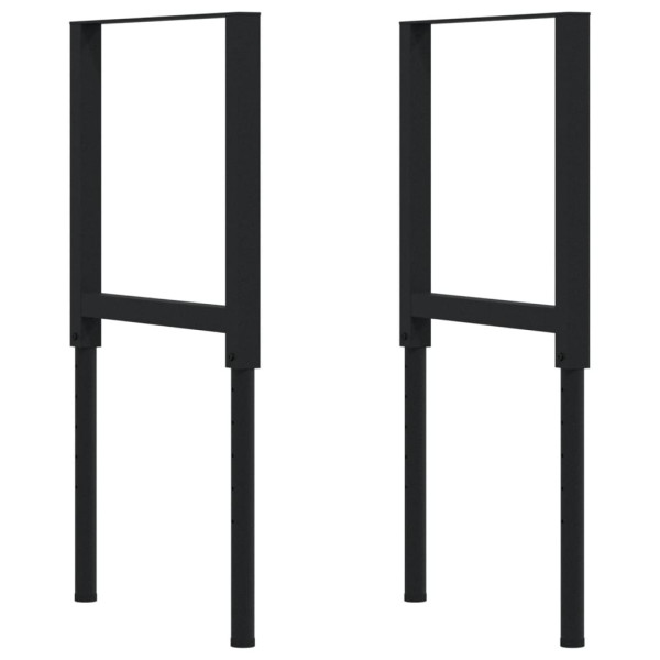 Banco de trabajo rectangular madera maciza 100x60x(71.5-98) cm M 5