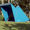 Tenda familiar tipi para 6 pessoas impermeável azul 1