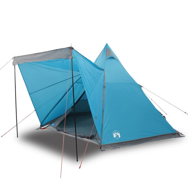 Tenda familiar tipi para 6 pessoas impermeável azul M 2