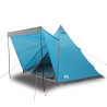 Tienda de campaña familiar tipi 6 personas impermeable azul 2