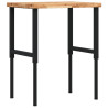 Banco de trabajo rectangular madera maciza 80x60x(73-99.5) cm 2