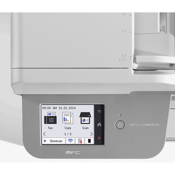 Multifunción láser monocromo brother mfc-l2960dw wifi/ fax/ dúplex/ blanca M 4