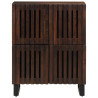 Aparador de madera maciza de mango 60x34x75 cm 3