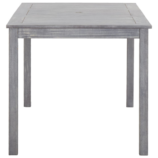 Set de comedor de jardín 5 piezas madera maciza de acacia gris M 4