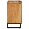 Armario de lavabo para baño madera maciza de mango 62x34x58 cm 4
