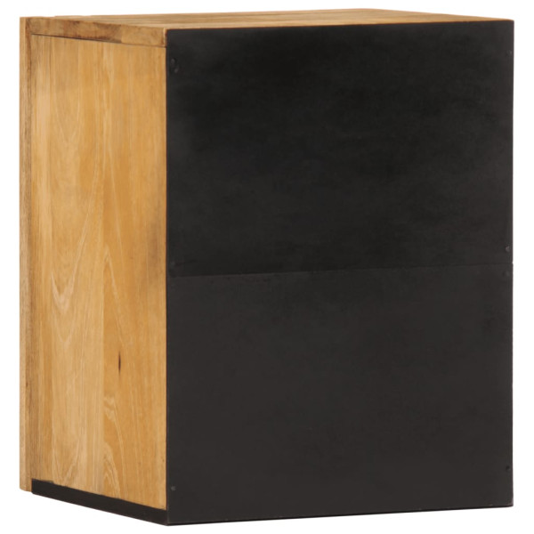 Armario de lavabo para baño madera maciza de mango 38x34x48 cm M 5