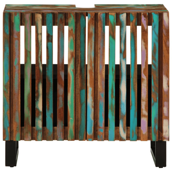 Armário de lavagem para banheiro madeira acácia sólida 62x34x58 cm M 3