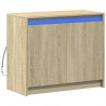 Aparador con LED madera de ingeniería roble Sonoma 72x34x61 cm 3