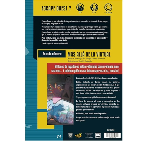 Juego de mesa ESCAPE QUEST 2: MAS ALLA DE LO VIRTUAL M 4