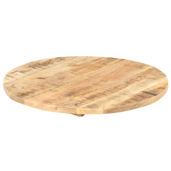 Superficie de mesa redonda madera maciza de mango 25-27 mm 50cm M 4