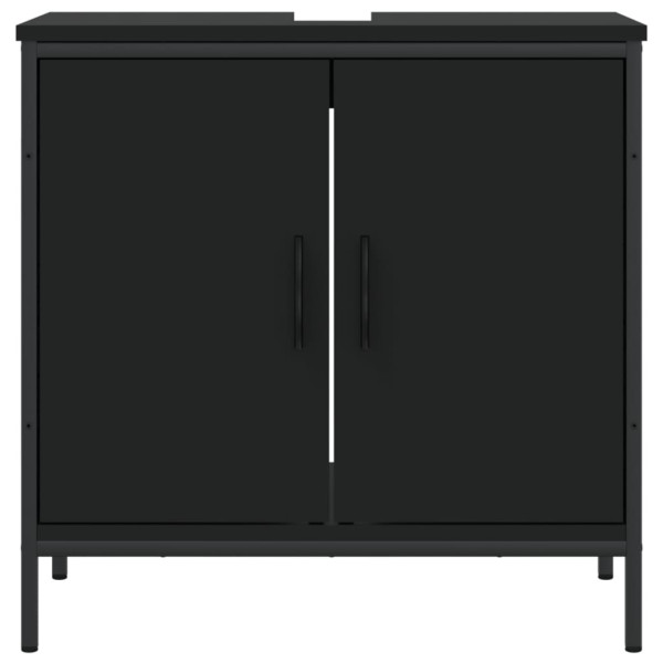 Móvel para lavatório 60x30x60 cm derivados de madeira preto M 5