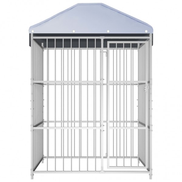 Canil de exterior com telhado 150x150x200 cm M 2