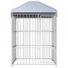 Canil de exterior com telhado 150x150x200 cm 2