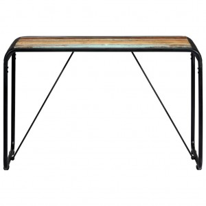 Mesa de comedor de madera maciza reciclada 118x60x76 cm H