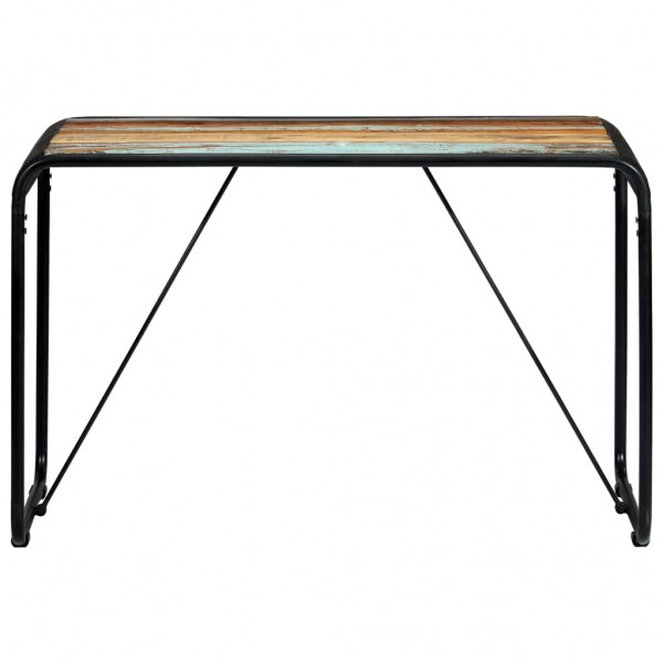 Mesa de jantar 118x60x76 cm madeira maciça recuperada M 2