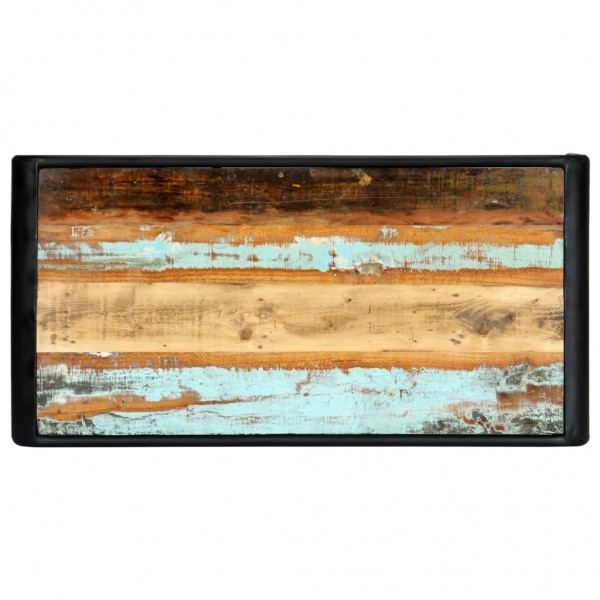 Mesa de comedor de madera maciza reciclada 118x60x76 cm M 4