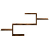 Estante de pared madera ingeniería roble ahumado 104x15x49 cm 4