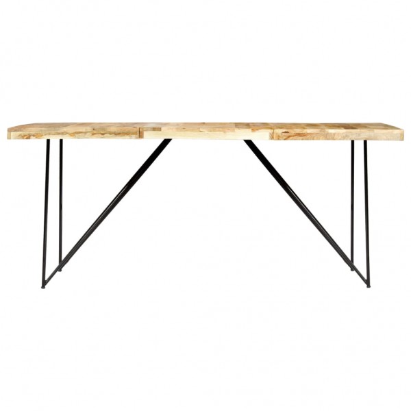 Mesa de jantar 180x90x76 cm madeira de mangueira maciça M 2