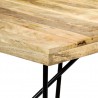 Mesa de comedor de madera maciza de mango 180x90x76 cm 4