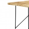 Mesa de comedor de madera maciza de mango 180x90x76 cm 5