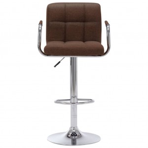 Cadeira de bar tecido castanho H