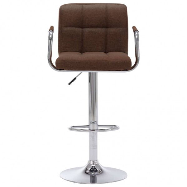 Cadeira de bar tecido castanho M 2