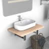 Mueble de cuarto de baño roble 60x40x16.3 cm 1