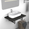 Mueble de cuarto de baño gris 60x40x16.3 cm 1