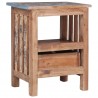 Mesa de cabeceira 41x30x50 cm madeira de mogno maciça 3