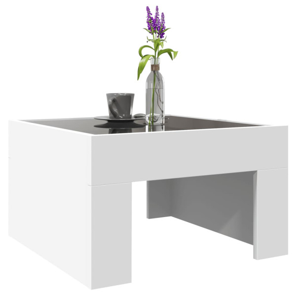 Mesa de centro con Infinity LED blanco 50x50x30 cm M 5